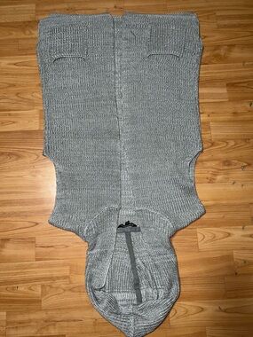 George Light Gray Hooded Knit Cardigan